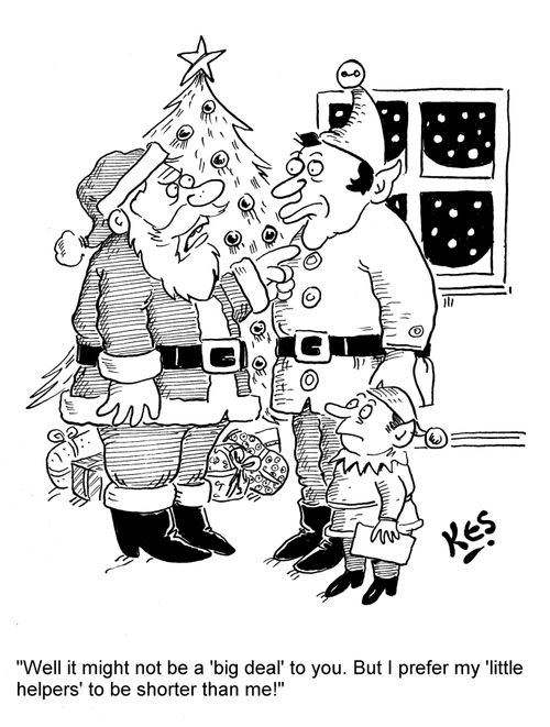 'Well it might not be a 'big deal' to you. But I prefer my 'little helpers' to be shorter than me!'