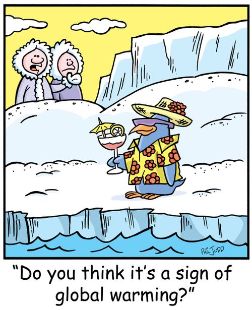 'Do you think it's a sign of global warming?'
