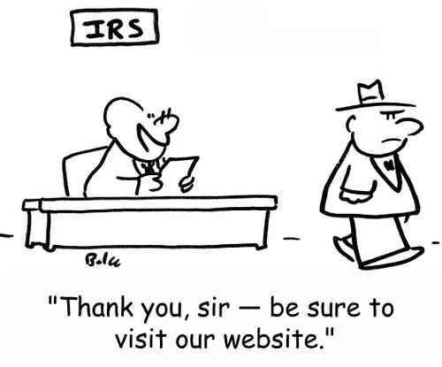 'Thank you, sir -- be sure to visit our website.'
