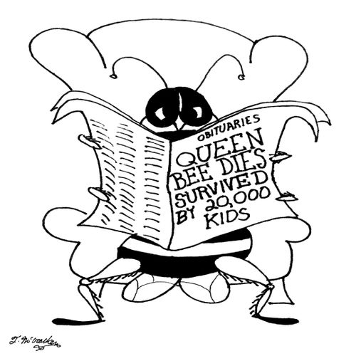 Queen Bee Dies, Survived by 20,000 Kids.