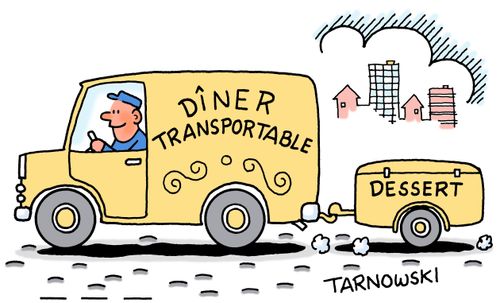 Dîner Transportable - plus dessert.