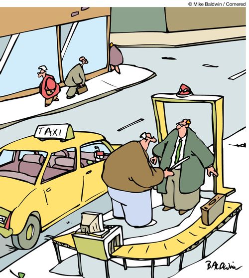 Taxicab security.