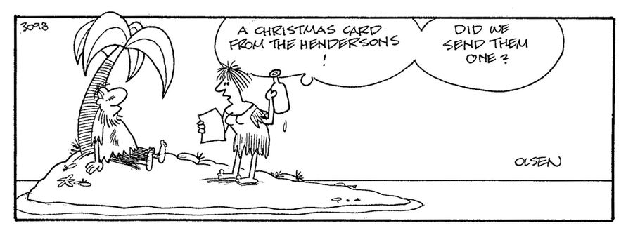 'A Christmas card from the Hendersons!'