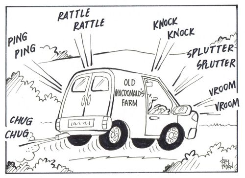 Old Macdonald's Farm Van making Chug Chug and other noises.
