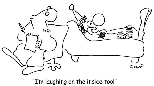 "I'm laughing on the inside too!"