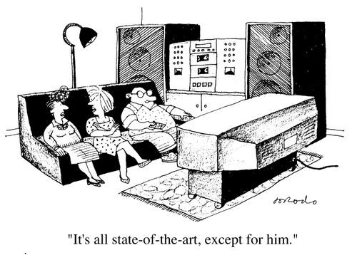 "It's all state of the art, except for him."