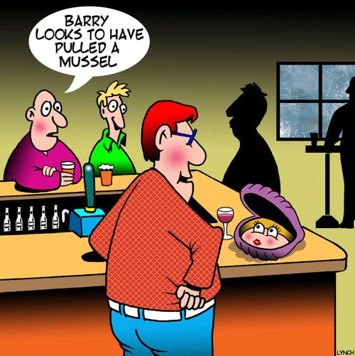 "Barry looks to have pulled a mussel."