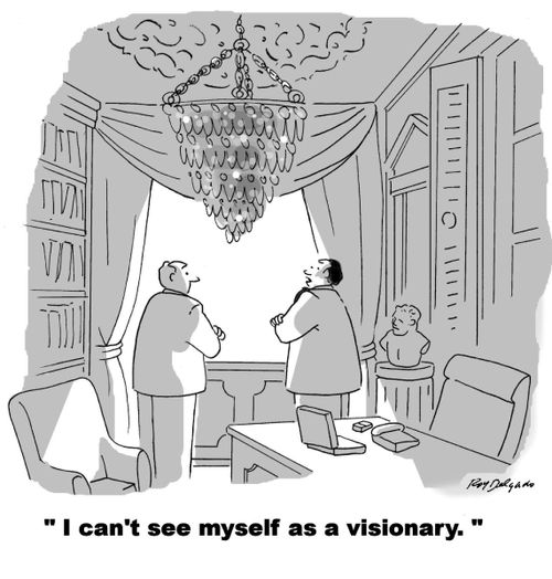 'I can't see myself as a visionary.'
