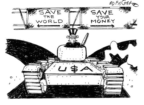 Uncle Sam's Choice: Save The World or Save Your Money