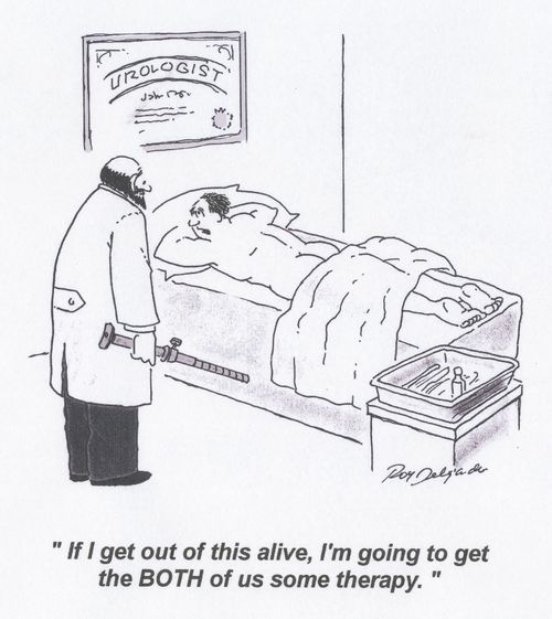 'If I get out of this alive, I'm going to get the both of us some therapy.'