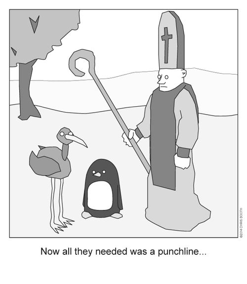 Now all they needed was a punchline...