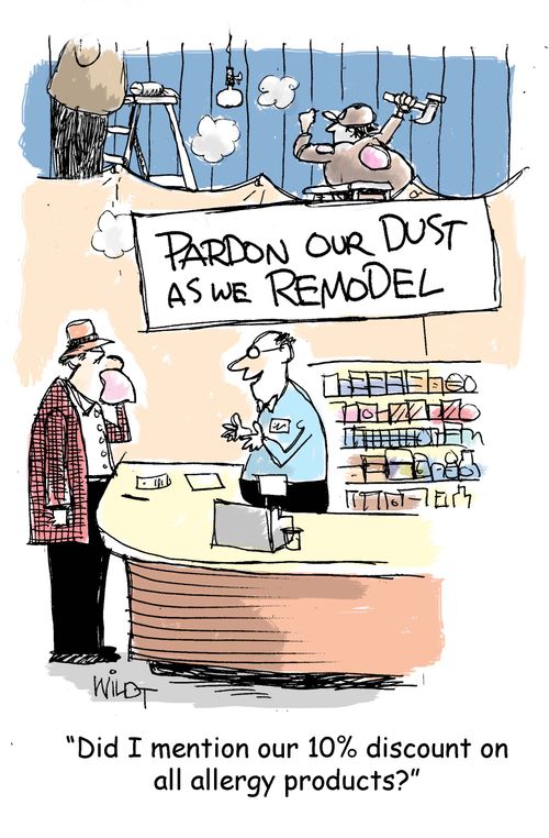 "Did I mention our 10% discount on all allergy products?"
