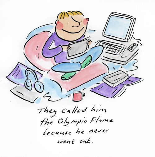They called him the Olympic Flame because he never went out.
