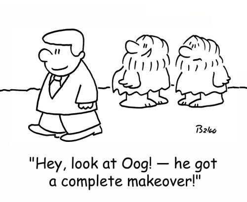 'Hey, look at Oog! - he got a complete makeover!'