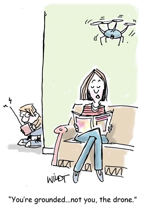 'You're grounded... not you, the drone.'