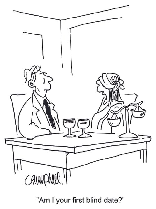'Am I your first blind date?'