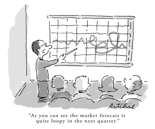 'As you can see the market forecast is quite loopy in the next quarter.'