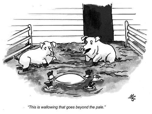 "This is wallowing that goes beyond the pale."