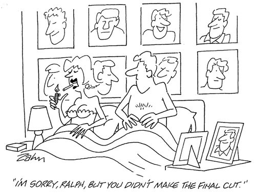 'I'm sorry, Ralph, but you didn't make the final cut.'