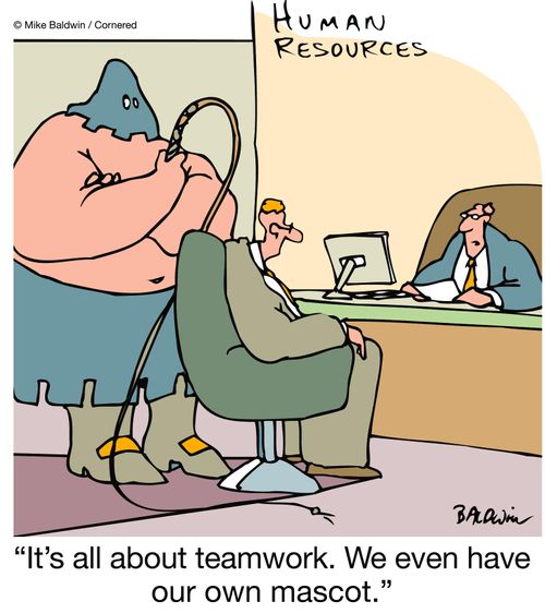 "It's all about teamwork. We even have our own mascot."