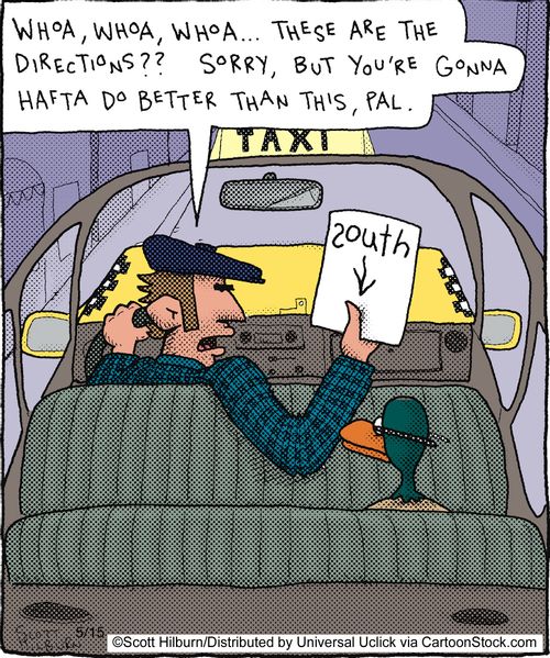 Whoa, whoa, whoa... these are the directions?? Sorry, but you're gonna hafta do better than this, pal.