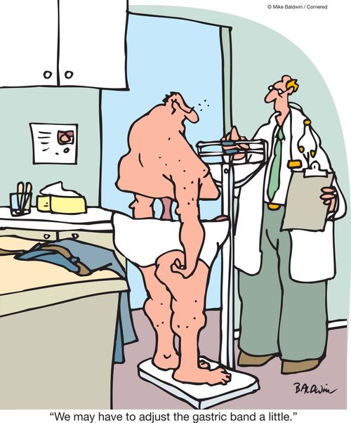 'We may have to adjust the gastric band a little.'