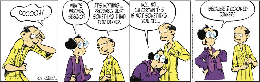 "It's nothing...probably something I just ate for dinner."