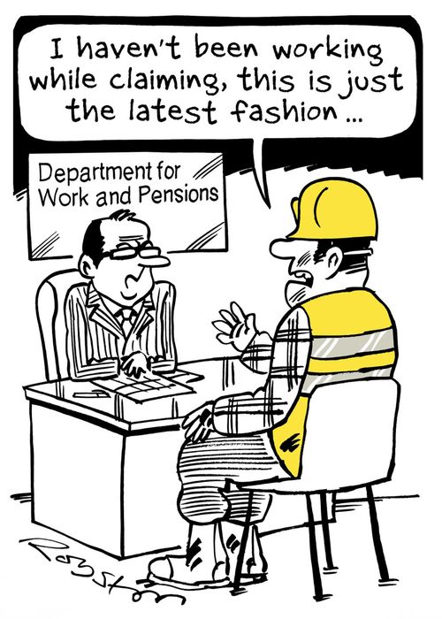 "I haven't been working while claiming, it's just the latest fashion."
