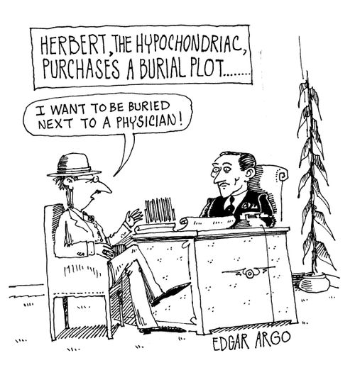 'I want to be buried next to a physician!'