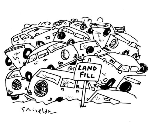 Land Fill - full of SUV's.