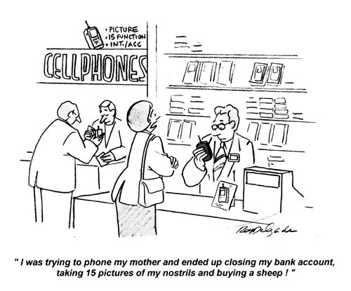 'I was trying to phone my mother and ended up closing my bank account, taking 15 pictures of my nostrils buying a sheep!'