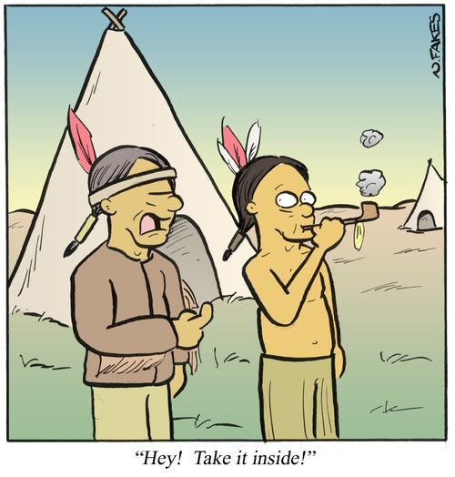 'Hey! Take it inside!'
