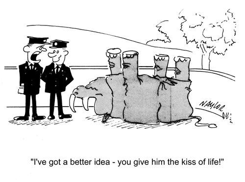 Give him the kiss of life!