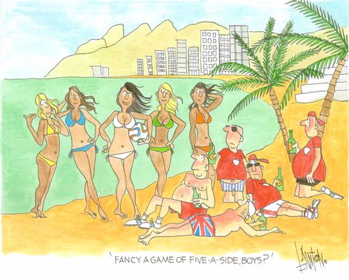 'Fancy a game of five-a-side, boys?'