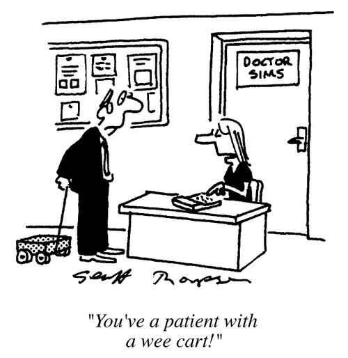 Doctor Surgery, "You've a patient with a wee Cart."