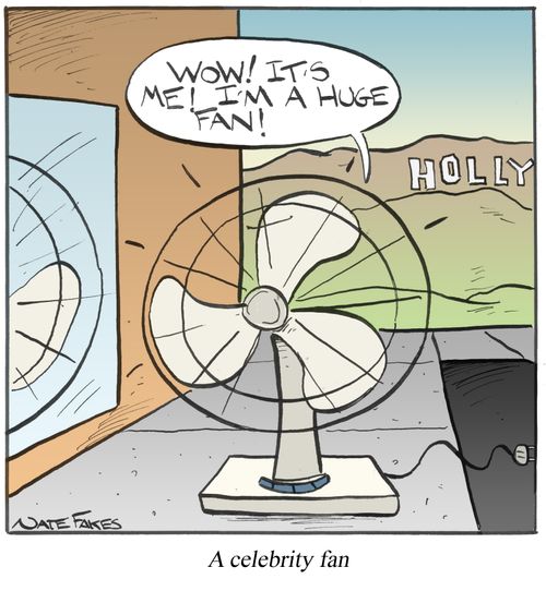 A celebrity fan.