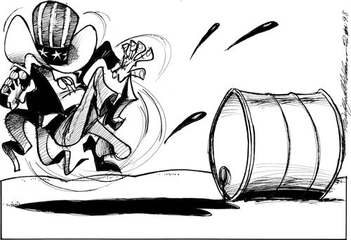 Oil is a slippery substance, indeed!