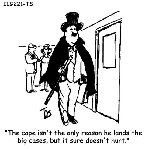 'The case isn't the only reason he lands the big cases, but it sure doesn't hurt.'