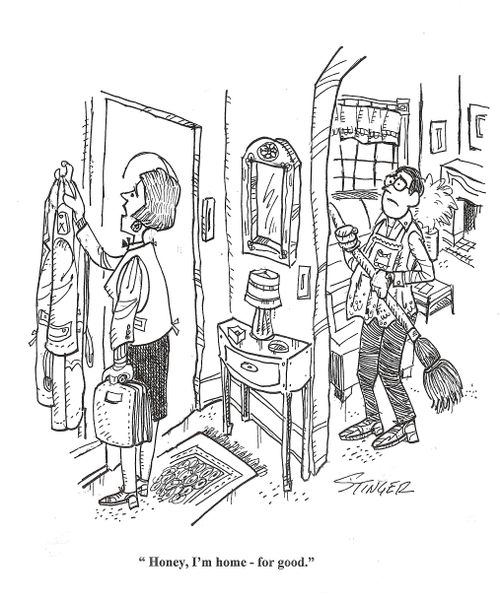 'Honey, I'm home - for good.'