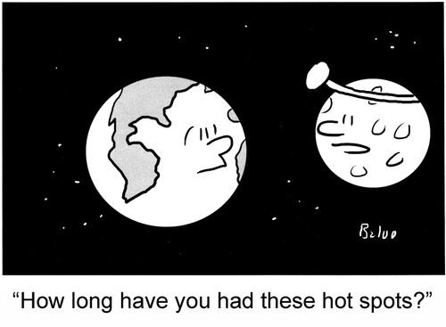 'How long have you had these hot spots?'
