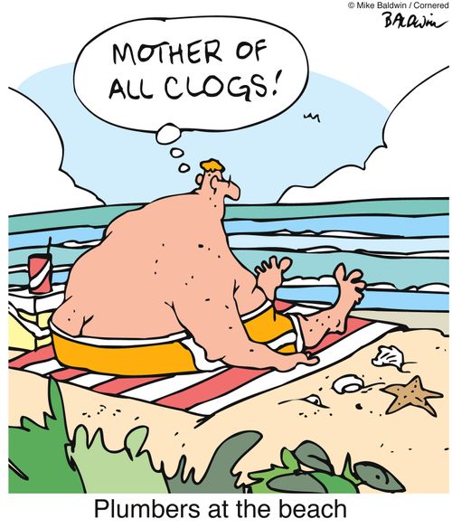'Mother of all clogs' - Plumbers at the beach.