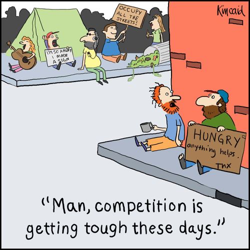 'Man, competition is getting tough these days.'