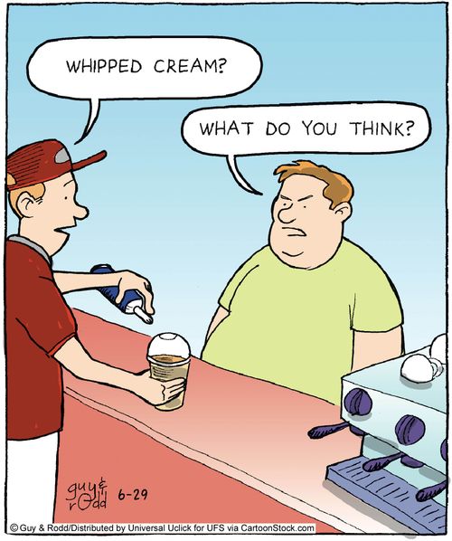 'Whipped cream?'