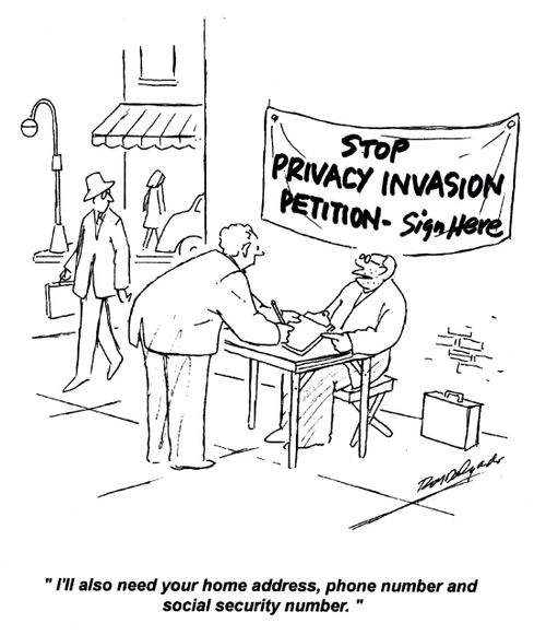 'I'll also need your home address, phone number and social security number.'