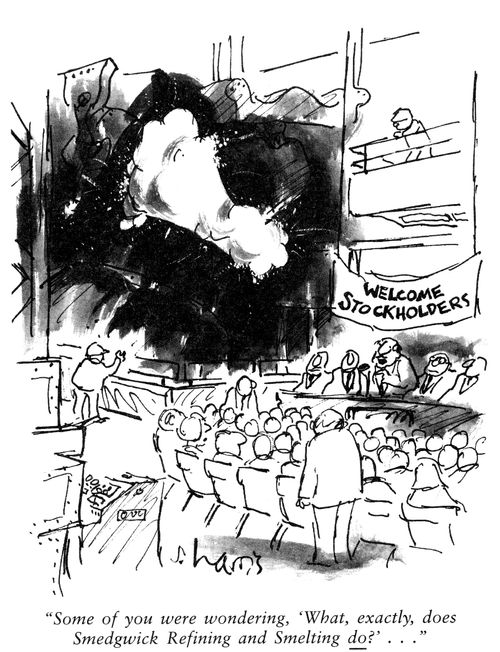 'Some of you were wondering, 'what, exactly, does Smedgwick, Refining and Smelting do'?'