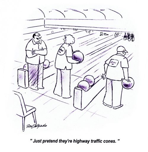 'Just pretend they're highway traffic cones.'