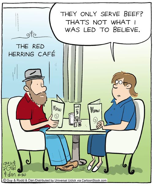 'They only serve beef? That's not what I was led to believe.'