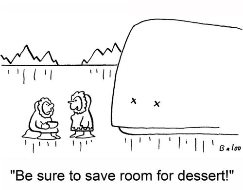 'Be sure to save room for dessert!'