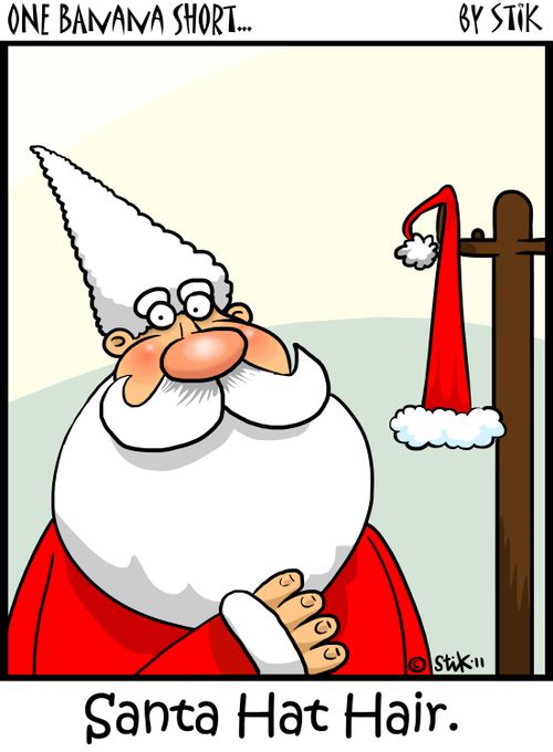 Santa Hat Hair