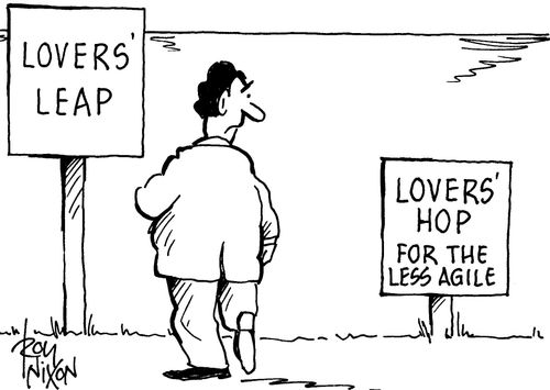 Lovers' hop - for the less agile.